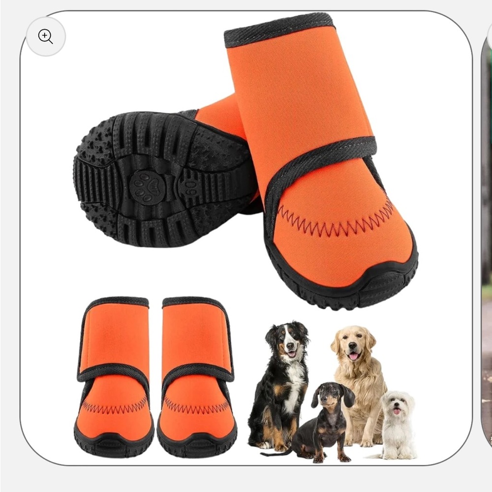 NWT Petbobi Dog Boots, Waterproof